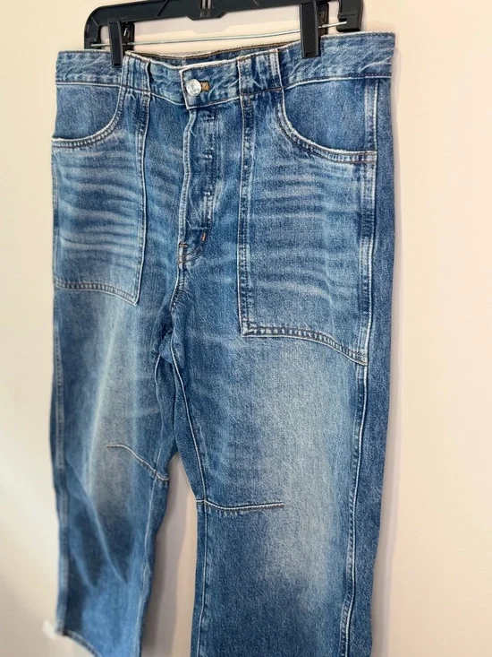 Madewell Women’s Petite Size 30 Darted Barrel Jeans - Picture 2 of 9